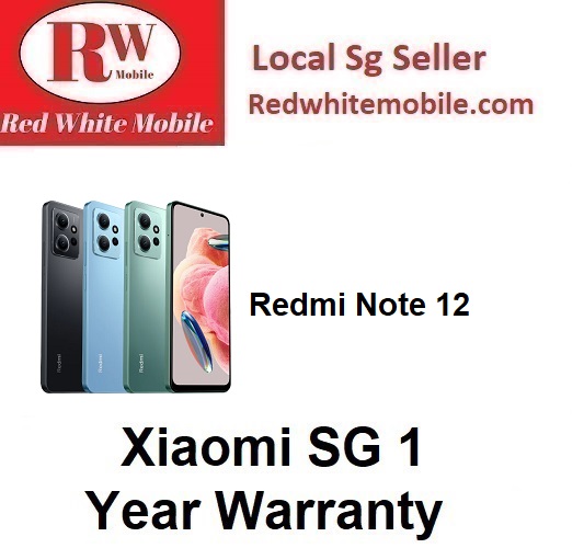 Xiaomi Redmi Note 12 6/128GB with FOC Redmi Buds 4 Lite-Xiaomi SG 1 Year Warranty