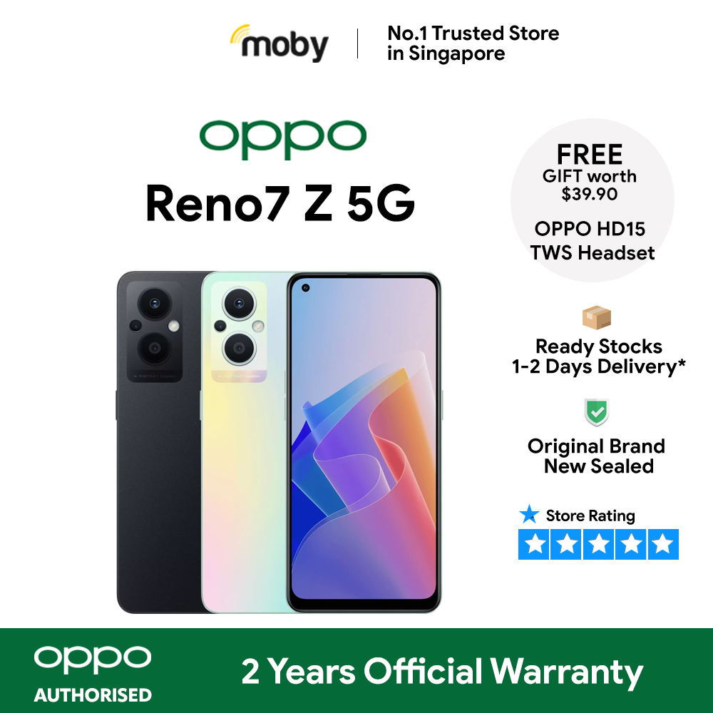 OPPO Reno 7Z 5G 128GB | 2 Years Official Warranty | Reno7 Series | Telco