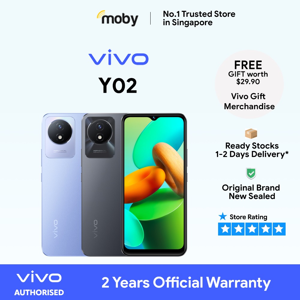 Vivo Y02 32GB | 2 Years Official Warranty | Y Series